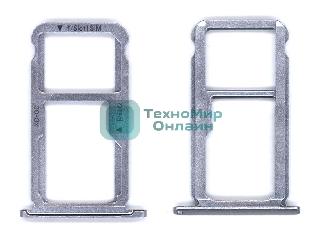 Лоток для SIM-карты Huawei GR5 2017 серый