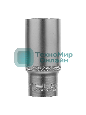 Головка торцевая удлиненная, 27 мм, 6-гранная, CrV, под квадрат 1/2