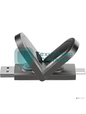 Флешка USB Netac US9 (NT03US9C-512G-32TA), 512Gb, USB 3.2 Gen2 Type-A/USB Type-C, R/W 1000/900, серебристый