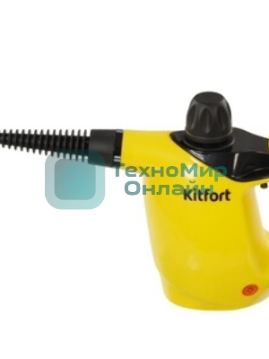 Пароочиститель ручной Kitfort КТ-9140-1 1050Вт черный/желтый