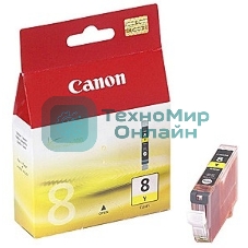 Картридж струйный CLI-8Y (0623B024), для Canon 4200/5200/MP500/MP800, Желтый, 490 стр.