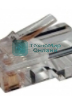 Коннектор RJ12 LANMASTER д/кабеля 6-ти контактный, 100 шт.