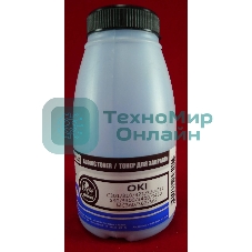 Тонер OKI C301/C321/C310/C330/C331/C510/C511/C530/C531/C3300/C3400/C3450/C3520/C3530/C3600/C5600/C5700/MC350/MC351/MC352/MC360/MC361/MC362/MC561/MC562 Cyan (фл., 50г) B&W Premium (Tomoegawa) - фас.России