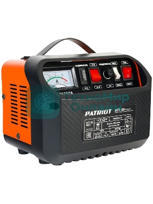 Устройство пуско-зарядное PATRIOT BCT-20 Boost 220В±15% 700Вт 12/24В зарядmax18А 48-220А/ч 6.2кг