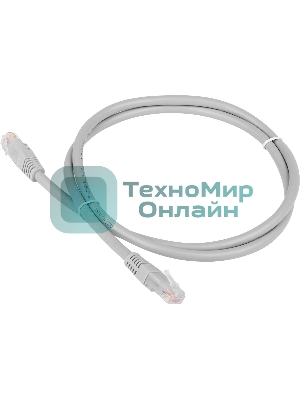 Патч-корд LANMASTER TWT-45-45-5.0/6-GY 5м UTP Cat 6 серый