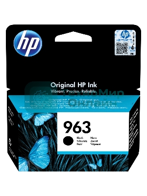 Картридж струйный HP 963 3JA26AE черный (1000 стр) для HP OfficeJet Pro 901x/902x