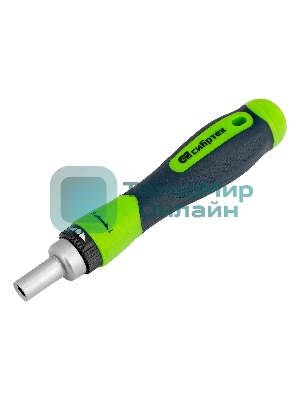 Отвертка реверсивная Сибртех для точных работ с набором бит и торцевых головок, 32 предметов, CrV