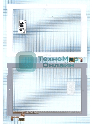 Сенсорное стекло (тачскрин) DY10118 (V4) белое
