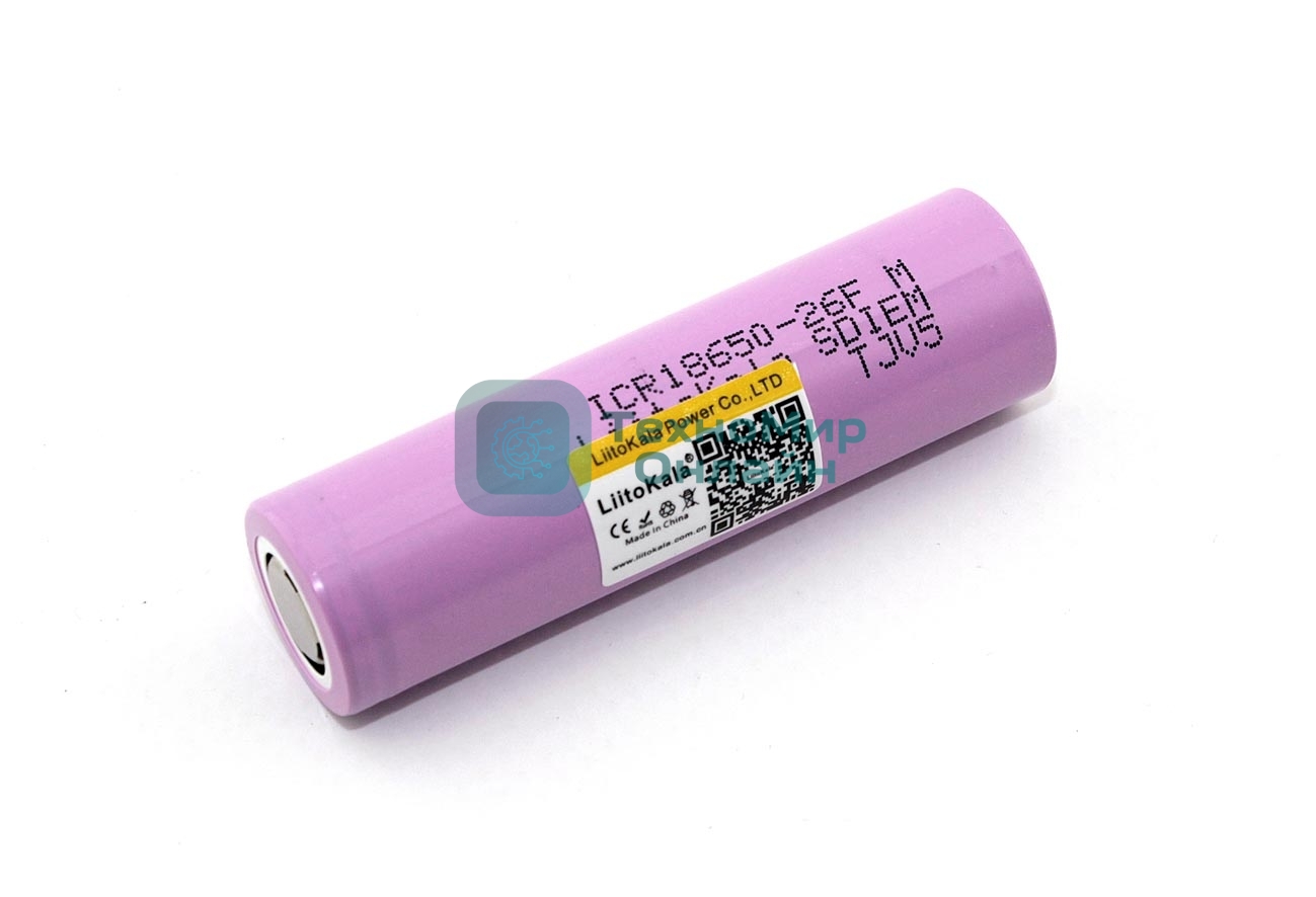 Аккумулятор LiitoKala Lii-26FM 2600mAh, 3.7V типа 18650 Li-Ion