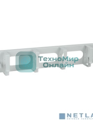 Кабельный органайзер ITK CO35-2M6R 2U 2 боковых горизонт. и 4 вертик. кольца, серый