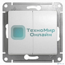 Механизм выключателя 2-кл. СП Glossa 10А IP20 10AX бел. SchE GSL000151