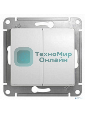 Механизм выключателя 2-кл. СП Glossa 10А IP20 10AX бел. SchE GSL000151