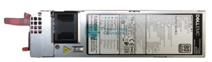 Блок питания Single, Hot-plug, Power Supply, 1400W for R650/R750