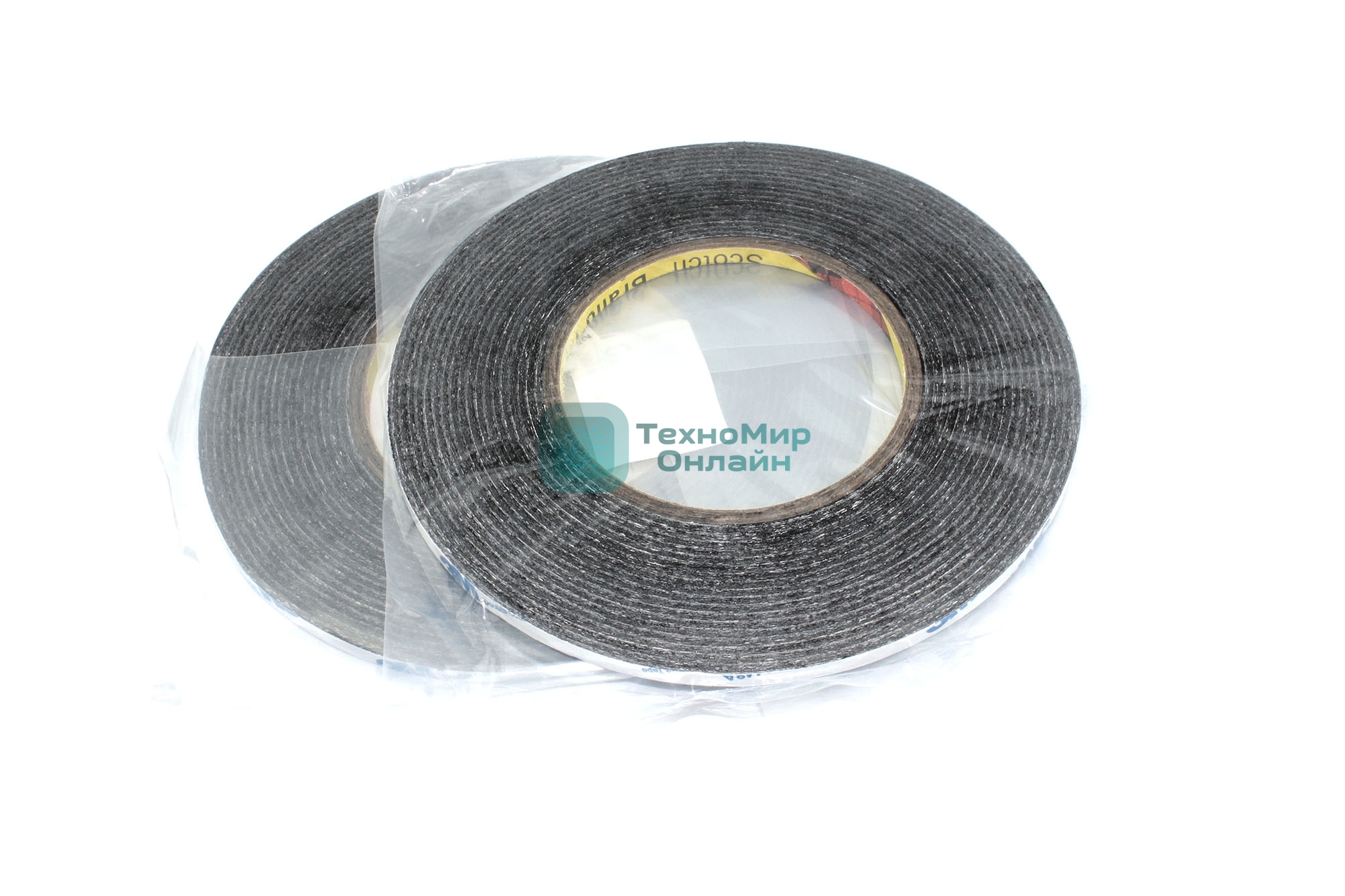 Скотч двусторонний черный 3M 9448A ширина 5мм 50м 2 шт