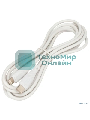 Кабель USB2.0 Cablexpert CCB-USB2-CMAPO1-2MW, Type-C/Lightning, издание Classic 0.1, 3A, 20Вт, 2м, белый, коробка