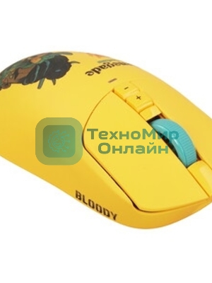 Мышь беспроводная/проводная A4Tech Bloody R72 Ultra Proxy Boom бежевый, 20000 dpi, радиоканал, USB, кнопки - 7