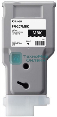 Картридж струйный Canon PFI-207 MBK черный матовый для для iPF680/685/780/785 300мл (8788B001)