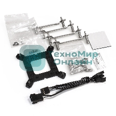 Система жидкостного охлаждения ExeGate BlackWater-240V2.PWM.RGb черный, 120 мм, алюминий, 2000 об/мин, 22 дБ, 4 pin, 220 Вт