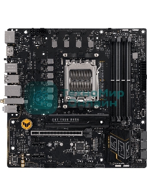 Материнская плата ASUS TUF GAMING B650M-E WIFI, AM5, AMD B650, 4xDDR5, 4xSATA, 2xM.2, 1xPCI-E 4.0 x16, 2xPCI-E x1, 2xDP, 1xHDMI, 1x 2.5Gb LAN, 1xUSB-A 3.2 Gen 2, 2xUSB-A 3.2 Gen 1, 4xUSB 2.0, 1xUSB-C 3.2 Gen 2, 3x3.5 мм, 7.1, Micro-ATX