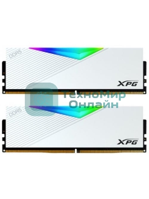 Оперативная память XPG Lancer, DDR5, 32Gb (2x16GB), 6400MHz, CL32, DIMM, с радиаторами, RGB, белый