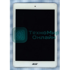 Модуль (матрица + тачскрин) для Acer Iconia A1-830 белый с рамкой