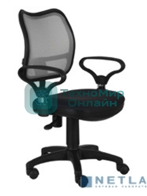 Кресло Бюрократ Ch-599AXSN черный, сетка, 120 кг, механизм качания