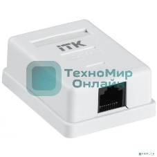 Розетка ITK GENERICA CS2-1C5EU-12-G настенная 49.2x65.5x25.2мм RJ45 ABS белый (упак.:1шт)