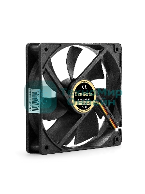 Вентилятор для корпуса ExeGate ExtraPower EP12025B2P черный, 120 мм, 1850 об/мин, 30 дБ, 3 pin