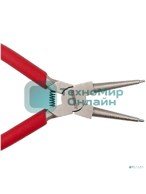 Щипцы для стопорных колец Rexant загнутый сжим 160 мм, обливные рукоятки