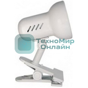 Лампа настольная Camelion H-035 С01 60Вт 220В белый метал.