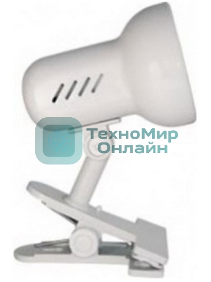 Лампа настольная Camelion H-035 С01 60Вт 220В белый метал.