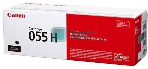 Картридж лазерный Canon 055 H BK (3020C002) черный (7600 стр.) для Canon i-SENSYS серий MF740, LBP660