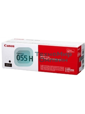Картридж лазерный Canon 055 H BK (3020C002) черный (7600 стр.) для Canon i-SENSYS серий MF740, LBP660
