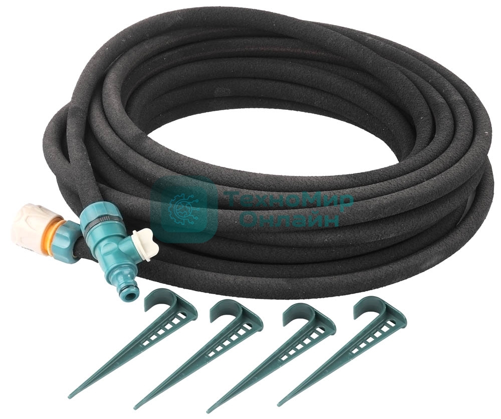 Шланг RACO сочащийся, в комплекте с коннекторами и колышками, 1/2