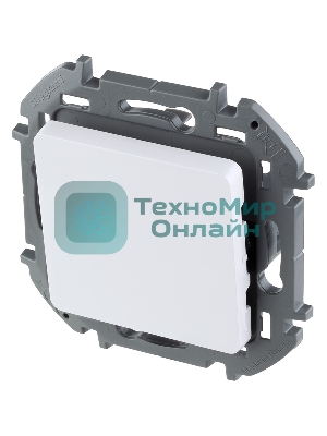 Переключатель 1-клавишный 10AX 250 В белый