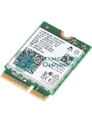 Плата сетевого контроллера Intel® Wi-Fi 6 AX201, 2230, 2x2 AX+BT, No vPro®,999TD0