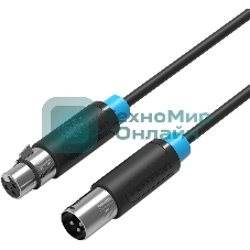 Кабель Vention аудио XLR M/XLR F - 2м