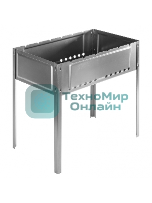 Мангал Palisad Camping с ребрами жесткости 500x300x500 мм