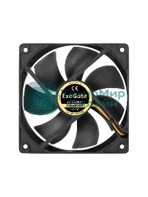 Вентилятор для корпуса ExeGate ExtraPower EP12025B2P черный, 120 мм, 1850 об/мин, 30 дБ, 3 pin