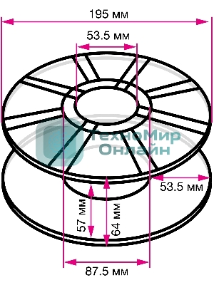 Пластик для принтера 3D Cactus CS-3D-PLA-1KG-S-BL PLA SILK d1.75мм 1кг L326м 1цв.