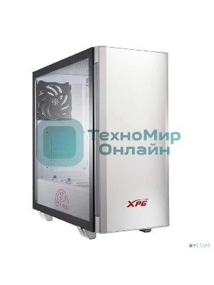 Компьютерный корпус XPG INVADER-WHITECOLOR BOXWORLDWIDE (ATX, подсветка ARGb, 2 вентилятора 120мм, стеклянная боковая панель,белый)
