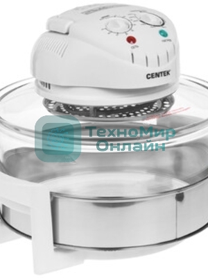 Аэрогриль Centek Ct-1456 белый, 1400 Вт, 12 л, механическое управление, 0 программ