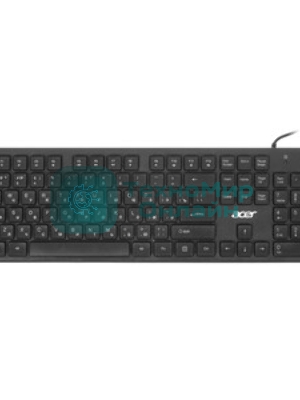 Клавиатура проводная Acer OKW020, USB, черный