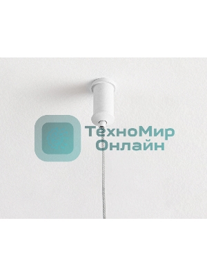 Подвесной светодиодный светильник Ambrella light FL5521/2+6 WH белый 45W 3000K/4200K/6400K D600/400*1300 (без ПДУ)