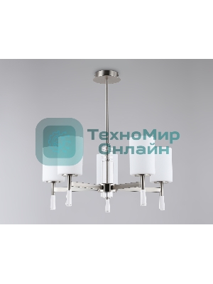 Люстра Ambrella light LH56251/5 SN/FR никель/белый матовый E27/5 max 60W D600*590