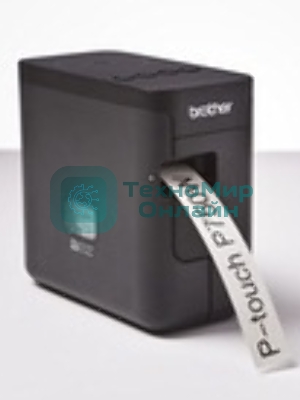 Принтер для наклеек Brother P-Touch PT-P750W (ленты TZe, HSe 3,5/6/9/12/18/24 мм, 30 мм/с, 180х360т/д, автообрез. с полуобрезкой, печать ШК, USB2.0, WiFi, NFC, Wi-Fi Direct, БП, USB-кабель, ПО, лента 24мм/4м, замена PT-2430PC)