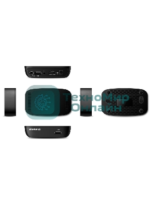 Приставка для цифрового ТВ Starwind CT-160 черный, DVB-T2, DVB-T, DVB-C, HDMI, USB 2.0 х2