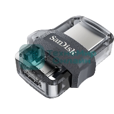 Флешка USB 64 Gb SanDisk Ultra Android Dual OTG, m3.0/USB 3.0, черный