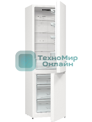Холодильник Gorenje NRK6201EW4 белый двухкамерный 235/96 л морозилка снизу, No Frost