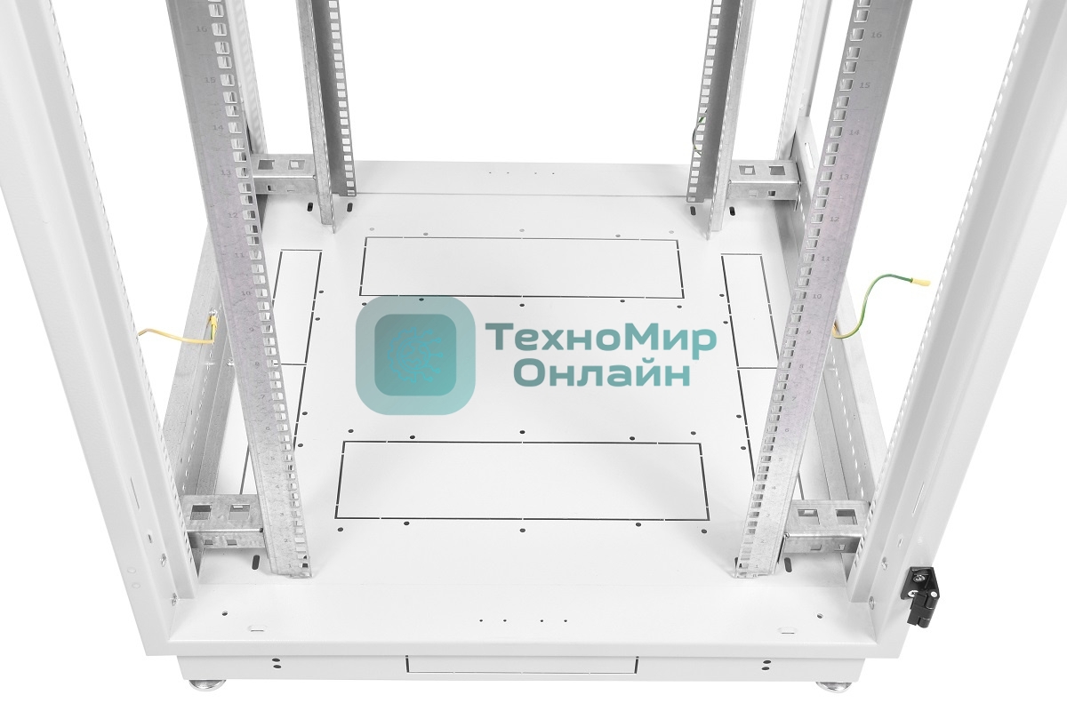 Шкаф серверный ЦМО (ШТК-М-42.8.10-48АА) напольный 42U 800x1000 мм пер. дв.перфор. задн. дв. перфор. 2-хст. 2 бок.пан. направл. под закл. гайки 710 кг серый 855 мм 129.15 кг 180 град. 2030 мм IP20 сталь